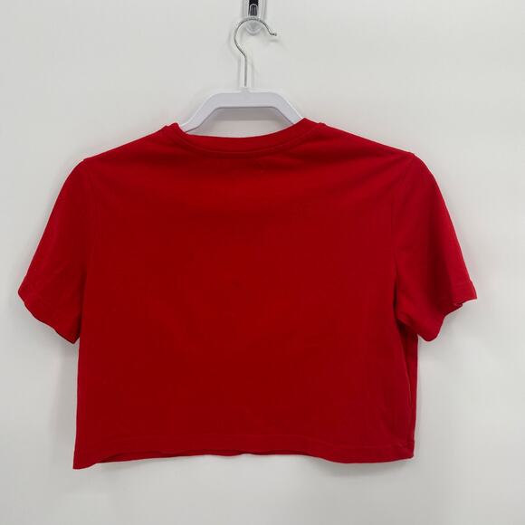 Colsie Santa Baby Crew Neck Short Sleeve Crop Tee Red Size Small - Picture 5 of 7